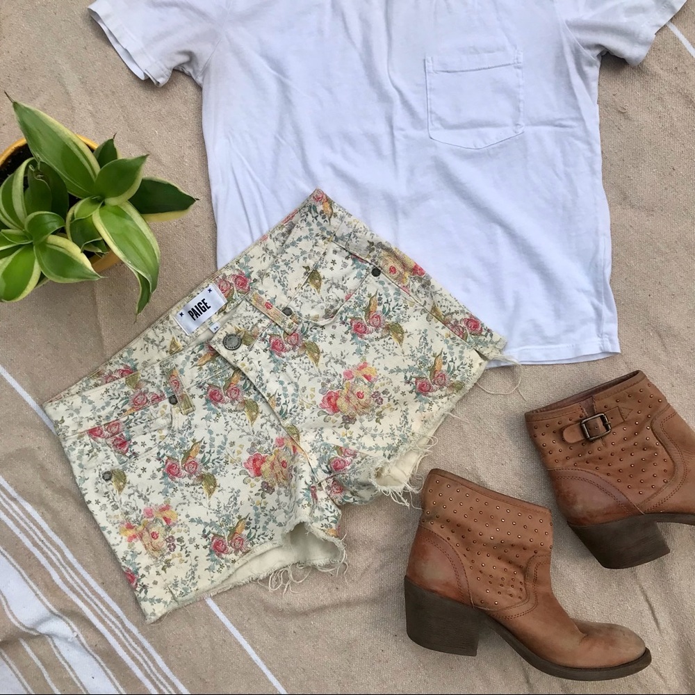PAIGE catalina short with floral pattern